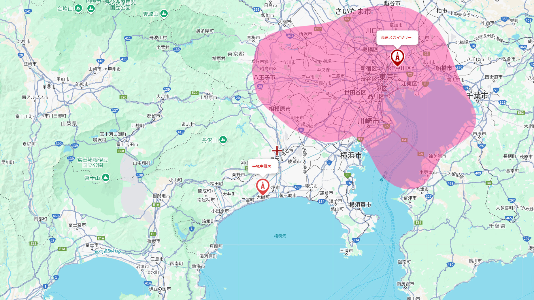 厚木市の電波事情